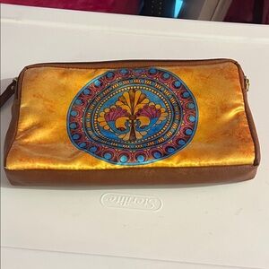 Brown and Gold ALL THINGS SUNDAR Clutch Bag